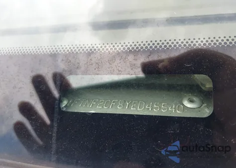 2000 Ford F250 Lariat/Xl/Xlt from USA, damaged, VIN 1FTNF20F8YED45540